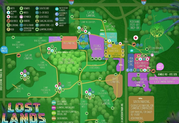 Lost Lands Festival Map 2026
